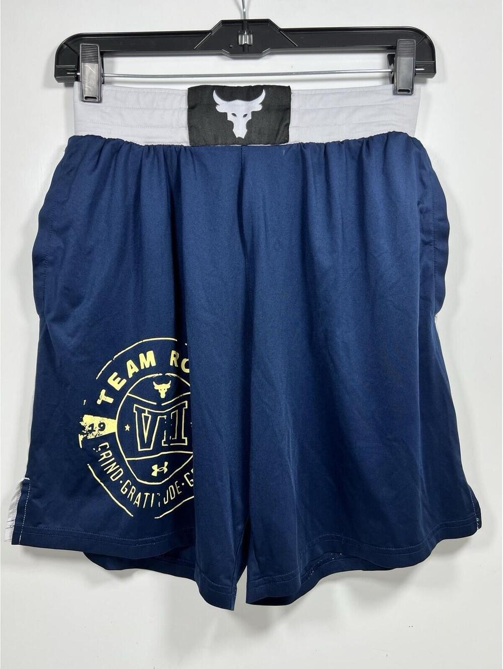 Under Armour Project Rock Team Rock Shorts Men Small Gym Grind MMA